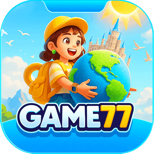 Imagem promocional da GAME77 mostrando a plataforma e suas vantagens